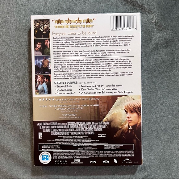 Lost in Translation DVD -  Bill Murray & Scarlett Johansson - Picture 2 of 4